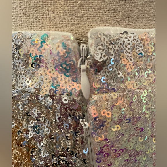 12 Tribe Ivory Multi Sequin Mini Skirt - Picture 7 of 13